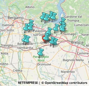 Mappa Via Bernardino Varisco, 25032 Chiari BS, Italia (11.1885)
