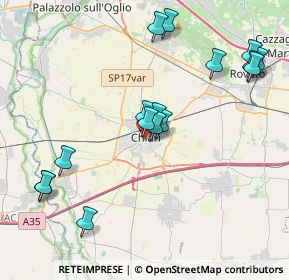 Mappa Via Bernardino Varisco, 25032 Chiari BS, Italia (4.21688)