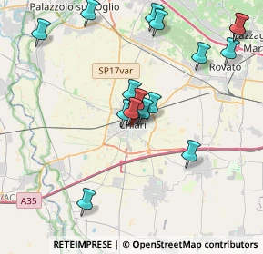 Mappa Via Bernardino Varisco, 25032 Chiari BS, Italia (3.71722)