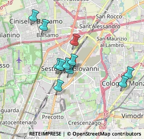 Mappa Via Enrico Fermi, 20099 Sesto San Giovanni MI, Italia (1.54909)