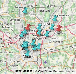 Mappa Via Enrico Fermi, 20099 Sesto San Giovanni MI, Italia (6.35421)