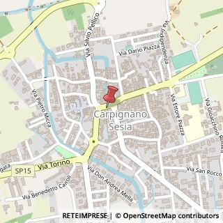 Mappa Piazza Volontari della Libertà, 19, 28064 Carpignano Sesia, Novara (Piemonte)
