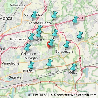 Mappa Via Salvador Allende, 20060 Bussero MI, Italia (3.89929)