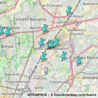 Mappa Via Fante D'Italia, 20099 Sesto San Giovanni MI, Italia (1.84273)