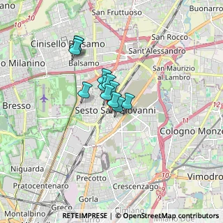Mappa Via Fante D'Italia, 20099 Sesto San Giovanni MI, Italia (1.045)