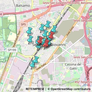Mappa Via Fante D'Italia, 20099 Sesto San Giovanni MI, Italia (0.485)