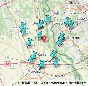 Mappa Aeroporto, 28062 Cameri NO, Italia (6.7935)