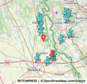 Mappa Aeroporto, 28062 Cameri NO, Italia (7.42071)