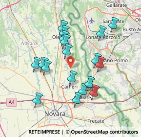 Mappa Aeroporto, 28062 Cameri NO, Italia (6.87789)