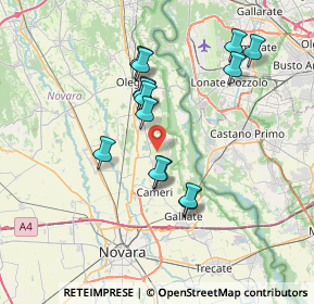 Mappa Aeroporto, 28062 Cameri NO, Italia (6.46571)