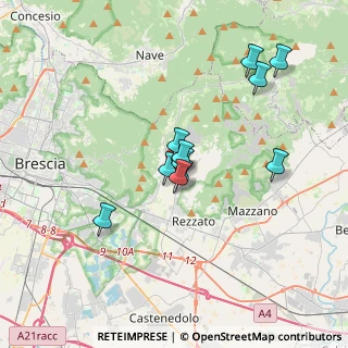 Mappa Via Francesco Petrarca, 25082 Botticino BS, Italia (2.86818)