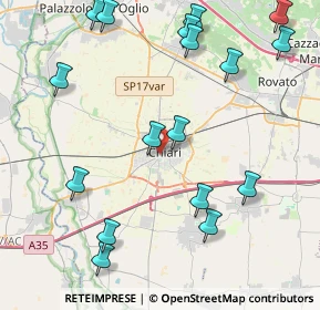 Mappa 25032 Chiari BS, Italia (5.06882)