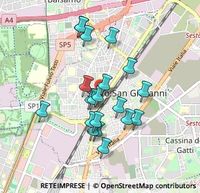 Mappa Via Roberto Moroni, 20099 Sesto San Giovanni MI, Italia (0.7535)