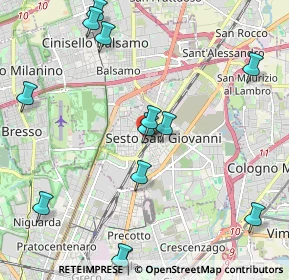 Mappa Via Roberto Moroni, 20099 Sesto San Giovanni MI, Italia (2.48846)