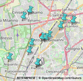 Mappa Via Roberto Moroni, 20099 Sesto San Giovanni MI, Italia (1.98385)