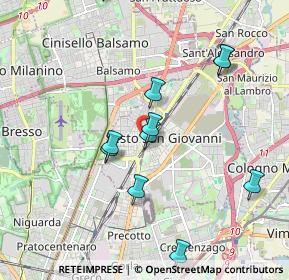 Mappa Via Roberto Moroni, 20099 Sesto San Giovanni MI, Italia (1.93636)