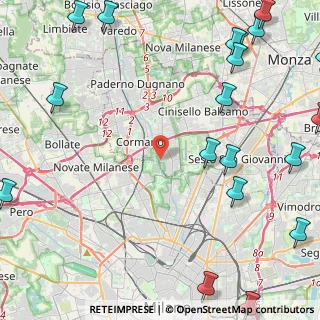 Mappa Via Giuseppe Bologna, 20091 Bresso MI, Italia (7.1285)