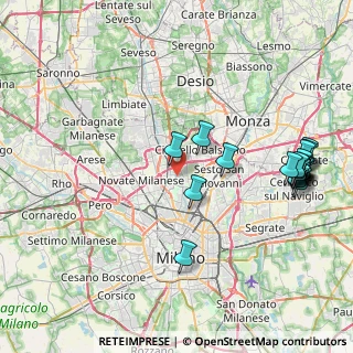Mappa Via Giuseppe Bologna, 20091 Bresso MI, Italia (9.7)