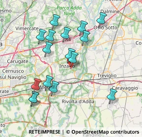 Mappa Via Pastore, 20065 Inzago MI, Italia (7.66313)