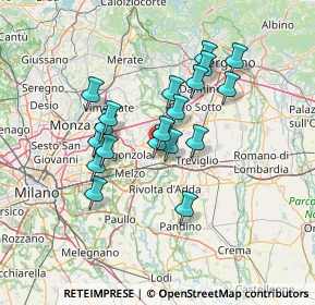 Mappa Via Pastore, 20065 Inzago MI, Italia (11.37368)