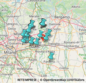 Mappa Via Pastore, 20065 Inzago MI, Italia (10.4015)