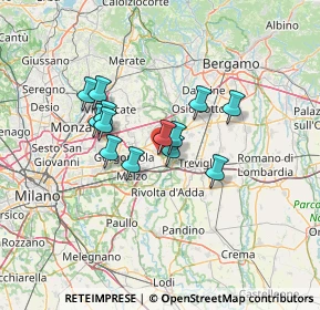 Mappa Via Pastore, 20065 Inzago MI, Italia (9.96769)