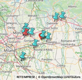 Mappa Via Pastore, 20065 Inzago MI, Italia (12.15857)