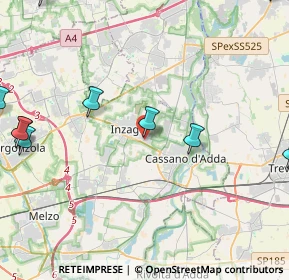 Mappa Via Pastore, 20065 Inzago MI, Italia (6.80692)