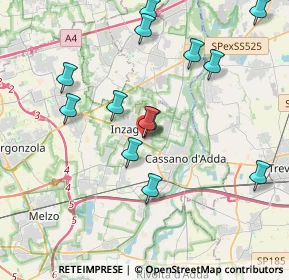 Mappa Via Pastore, 20065 Inzago MI, Italia (4.00308)