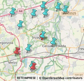 Mappa Via Pastore, 20065 Inzago MI, Italia (4.77385)