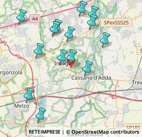 Mappa Via Pastore, 20065 Inzago MI, Italia (4.20929)