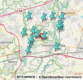 Mappa Via Pastore, 20065 Inzago MI, Italia (3.12467)