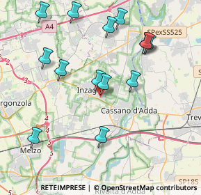 Mappa Via Pastore, 20065 Inzago MI, Italia (4.24)