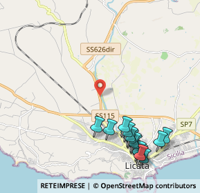 Mappa SS 123, 92027 Licata AG, Italia (2.865)