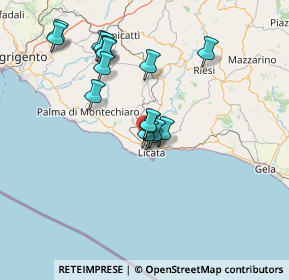 Mappa SS 123, 92027 Licata AG, Italia (14.28938)