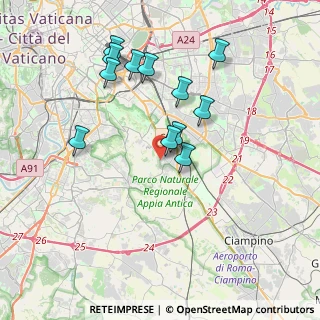 Mappa Via Elio Andrisco, 00173 Roma RM, Italia (3.775)