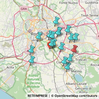 Mappa Via Elio Andrisco, 00173 Roma RM, Italia (6.34167)