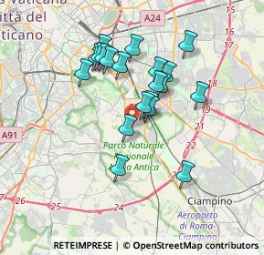 Mappa Via Atimeto, 00178 Roma RM, Italia (3.184)