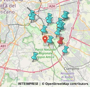 Mappa Via Atimeto, 00178 Roma RM, Italia (3.55933)