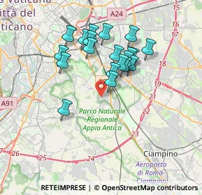Mappa Via Atimeto, 00178 Roma RM, Italia (3.3385)