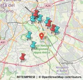 Mappa Via Atimeto, 00178 Roma RM, Italia (3.50833)