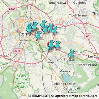 Mappa Via Pilade Mazza, 00173 Roma RM, Italia (6.15538)