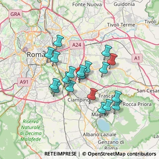 Mappa Via Giuseppe Devers, 00173 Roma RM, Italia (6.23947)