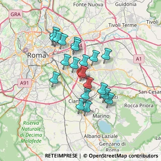 Mappa Via Giuseppe Devers, 00173 Roma RM, Italia (6.2015)