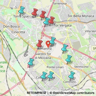 Mappa Via Florian Eugenio, 00173 Roma RM, Italia (2.44923)