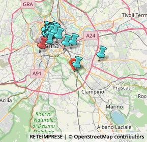 Mappa Via Sisinnio, 00178 Roma RM, Italia (7.85895)