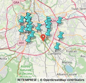 Mappa Via Sisinnio, 00178 Roma RM, Italia (6.95105)