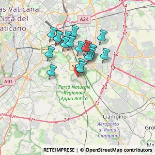 Mappa Via Sisinnio, 00178 Roma RM, Italia (3.12316)