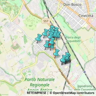 Mappa Via Sisinnio, 00178 Roma RM, Italia (0.6285)