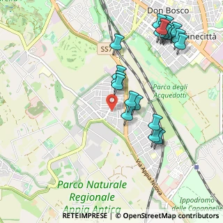 Mappa Via Sisinnio, 00178 Roma RM, Italia (1.2175)